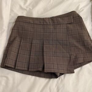 Zara Plaid Skort